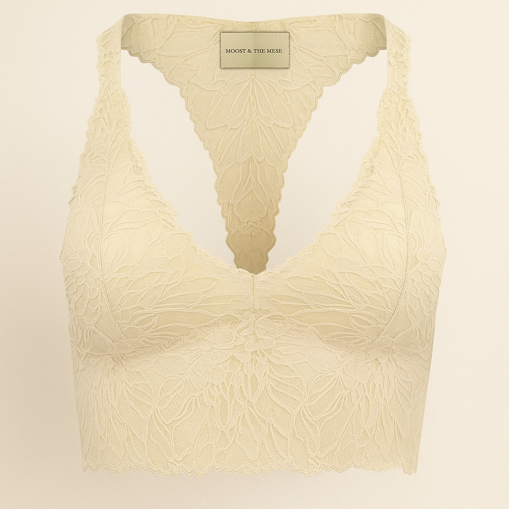 Lina – Bralette dentelle beige clair | Confort, légèreté et style